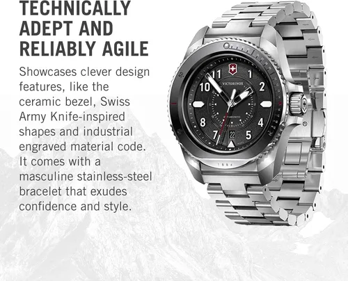 Vista 3 de Victorinox Journey 1884 Reloj de 43mm Resistente al Agua con Cristal de Zafiro