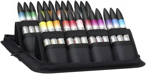 Vista 6 de Winsor & Newton ProMarker - Juego de marcadores de acuarela, 6 unidades, tonos básicos
