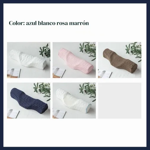 Vista 6 de Almohada cervical para el cuello para aliviar el dolor de dormir, almohada cervical de espuma viscoelástica para aliviar el dolor de cuello rígido