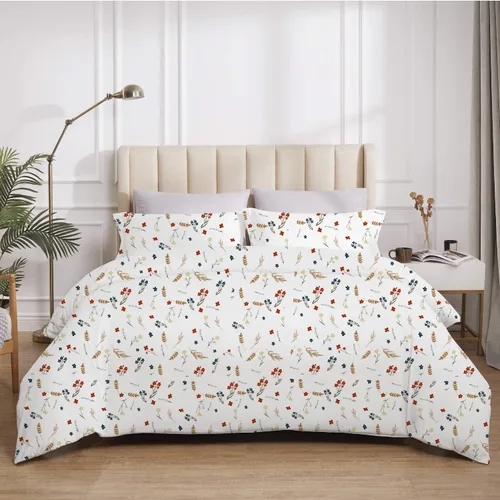 Vista 17 de Juego de funda de edredón color burdeos, tamaño Twin, 1 funda de edredón con 2 fundas de almohada, 3 piezas, funda de edredón con cierre
