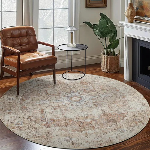 Vista 47 de jinchan Alfombra de Área 2x3 pies Alfombra Vintage de Entrada Lavable Bohemia Tapete Interior para Puerta Medallón Floral Tapete Pequeño para Puerta