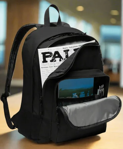 Vista 3 de Broad Bay University of Georgia Backpack CLASSIC STYLE Georgia Bulldogs Backpack - Laptop Sleeve - Lightweight Negro