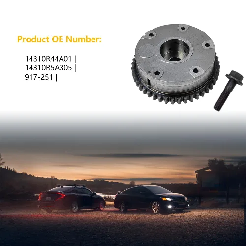 Vista 5 de Distribución de la válvula variable del motor (VVT) Engranaje del piñón Phaser del árbol de levas Apto para Honda 2008-2012 Accord, 2012-2014