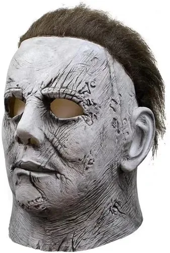 Vista 4 de LKCOZSM Máscara de Halloween de Michael Myers, disfraz de terror para cosplay