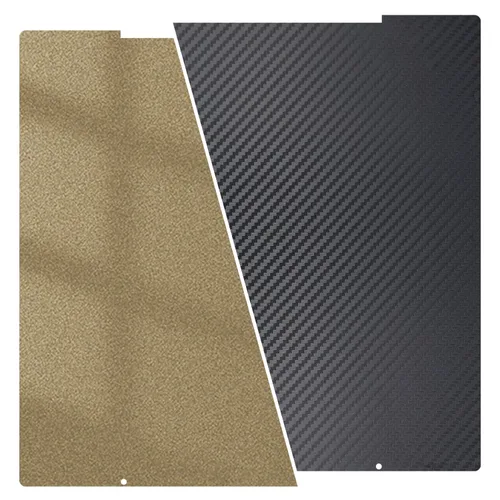 Vista 22 de Placa de construcción mejorada de 120x120mm, cama de impresión PET+PEI lisa/texturizada, placa de construcción de acero con resorte de doble cara