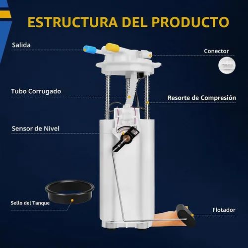 Vista 2 de DWVO Bomba de combustible compatible con Chevy Tahoe 1998-2000 GMC Yukon 1999-2000 Cadillac Escalade 5.7L
