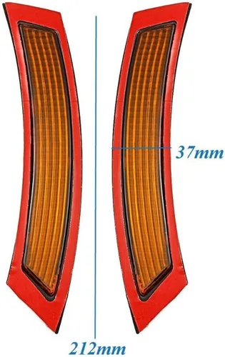 Vista 4 de 2 unidades para E92 E93 Serie 3 2P 2007-2013, reflector de parachoques delantero lateral con lente ámbar