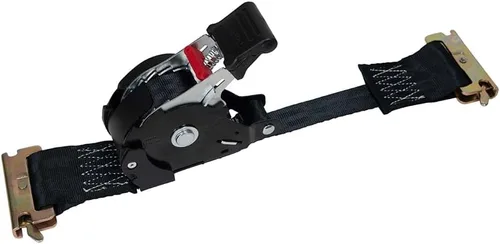 Vista 7 de Mytee Products Correas de trinquete retráctiles de 1 pulgada x 12 pies para E-Track - Correas de amarre retractables automáticas con 500 libras WLL