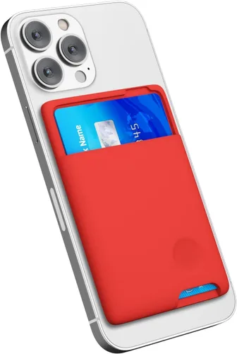 Vista 8 de oakxco Cartera de teléfono adherente, soporte seguro de silicona para tarjetas de teléfono, funda de bolsillo adhesiva para tarjetas