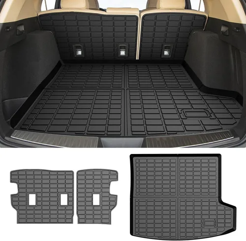 Vista 12 de Forro de carga para Jeep Compass/Patriot 2007-2016 y 2007-2012 Dodge Caliber, alfombras de carga para todo clima para accesorios de Compass