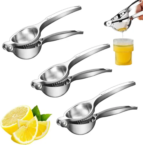 Vista 11 de Exprimidor de limón, exprimidor de limón de mano de acero inoxidable, exprimidor de cítricos, accesorios de cocina manual 2025, exprimidor de mano