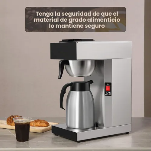 Vista 7 de SYBO Cafetera comercial de 12 tazas con jarra térmica de 74 onzas