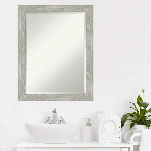 Vista 6 de Amanti Art - Espejo de tocador con marco, para montar en la pared del baño