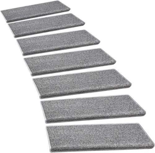 Vista 36 de PURE ERA Bullnose - Juego de peldaños de alfombra para escaleras sin cinta, antideslizantes, protectores de escaleras para interiores, alfombras