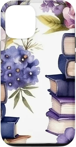 Vista 28 de Book Lover Purple Flower Case for iPhone 16