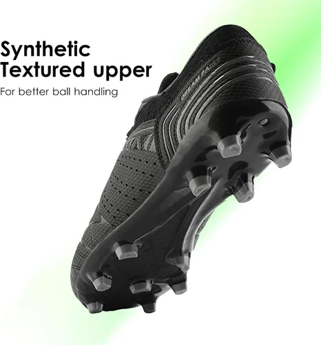 Vista 2 de DREAM PAIRS Calzado deportivo para hombre, flexible, con cordones, liviano, para fútbol al aire libre