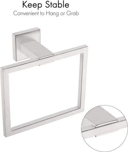 Vista 4 de KES SUS304 Accesorios para baño de montado a la pared de acero inoxidable A24-P, Marrón, A2480-2