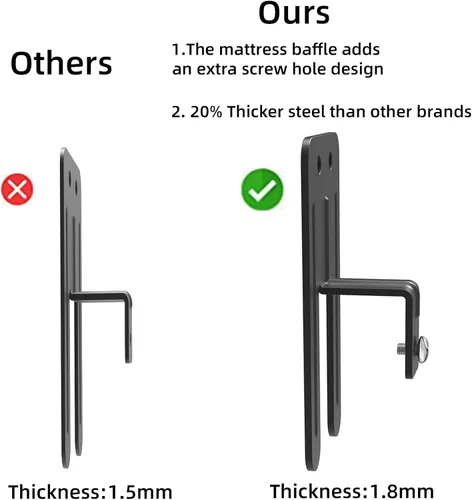Vista 3 de ZhouDaShu 6 soportes antideslizantes para colchón, tapón deslizante para colchón, tapón antideslizante para colchón, evita que los colchones se