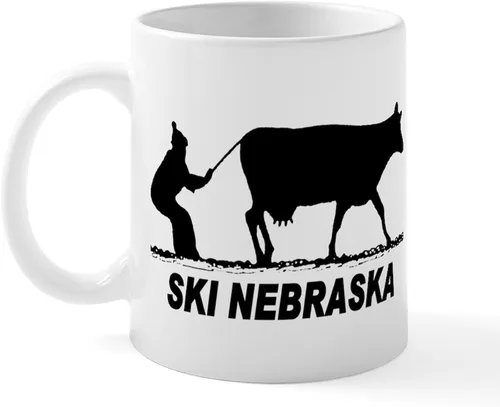 Vista 64 de CafePress I Love Nebraska Taza de café de cerámica de 11 oz (11.0 fl oz)