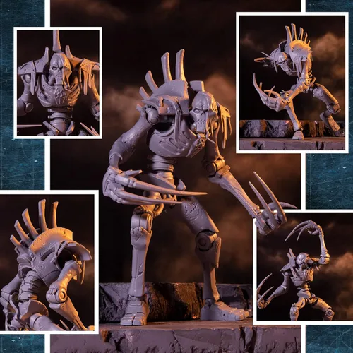 Vista 11 de McFarlane Toys Warhammer 40,000 Necron Flayed One Artist Proof Figura de acción de 7 pulgadas