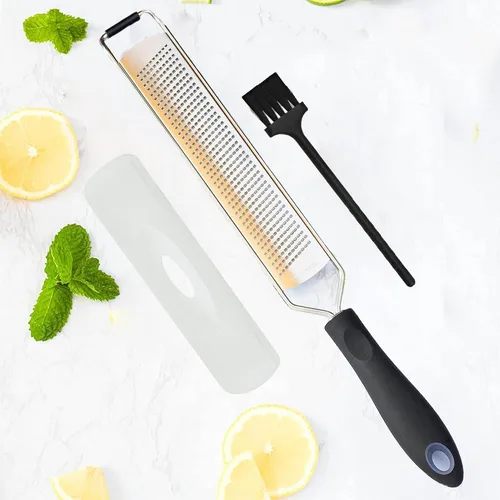 Vista 9 de 2-en-1 DISEÑADO POR CHEFS Rallador de Limón y Queso Parmesano y Triturador de Alimentos - Herramienta Esencial de Rallador para la Cocina, Perfecto