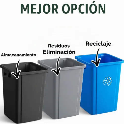 Vista 4 de Cubo de basura cuadrado negro de 19 galones, plástico de grado comercial, fácil limpieza, ideal para el hogar y la oficina