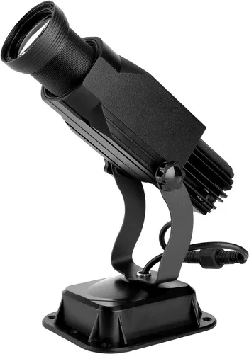 Vista 8 de HILITING - Proyector LED GOBO de 30 W, proyector de logotipo publicitario de 2400 lúmenes, incluye GOBO de vidrio personalizado, logotipo Blanco