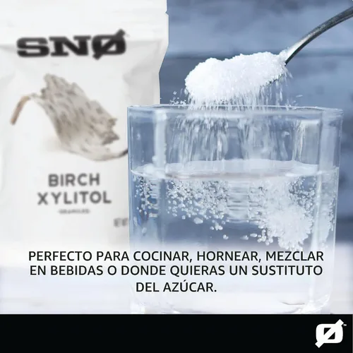 Vista 8 de SNØ Edulcorante de xilitol de abedul puro, sustituto del azúcar, bolsa