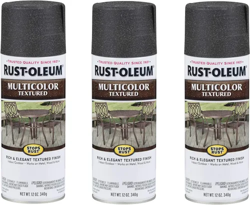 Vista 22 de Rust-Oleum 223525 Stops Rust Pintura en Aerosol Texturizada Multicolor, 12 oz, Hierro Envejecido Hierro añejado