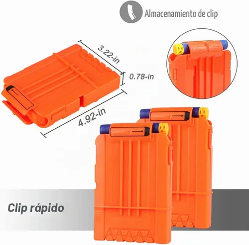 Vista 4 de 2 juegos de chaleco táctico Exsport, 2 chaquetas tácticas de élite para pistola Pack N-Strike 2 manos de muñeca, 2 clips de recarga rápida, 2