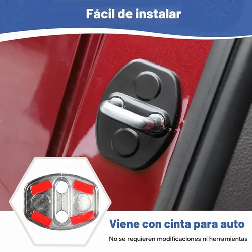 Vista 5 de RT-TCZ Cubierta para pestillo de cerradura de puerta Silverado para Chevy Silverado/Colorado 2014-2022 para GMC Sierra/Canyon 2014-2022, accesorios