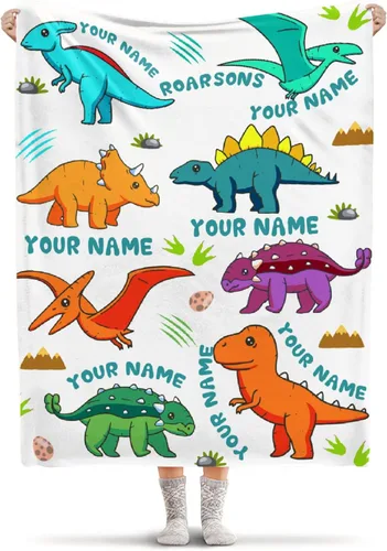 Vista 8 de Manta ligera de franela de dinosaurio de nuggets de pollo, regalos para niñas y mujeres en todas las estaciones, para cama, sofá, 30 x 40 pulgadas