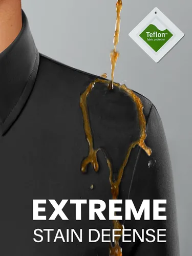 Vista 4 de Siliteelon - Camisas de vestir para mujer, a prueba de manchas, sin arrugas, de manga larga, sólidas, para trabajo y negocios, con botones