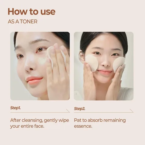 Vista 8 de SKINFOOD Almohadillas Tónicas con Péptidos de Bellota para Poros, Tónico Facial Coreano para el Cuidado de la Piel, Minimización de Poros