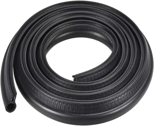 Vista 4 de uxcell Sello de recorte con bombilla superior, hoja protectora de borde de canal de sello de goma EPDM, se adapta a borde de 0.039-0.118 in de 6.6