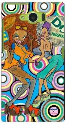 Vista 40 de MSOJ1C-ABWH-151-M827 Cute Dancers, Circle and Yellow Back Design by Artwork/for Xperia J1 Compact D5788/MVNO Smartphone (SIM Free Device)