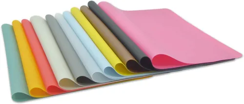 Vista 6 de Manteles individuales de silicona, antideslizantes de grado alimenticio, impermeables, para comedor, resistentes a las manchas, protector