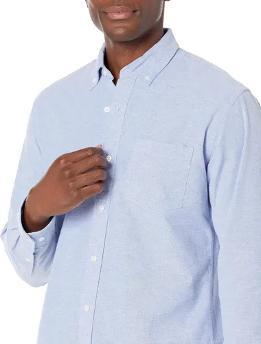 Vista 4 de Tienda Essentials Camisas de manga larga para hombre Casual - Bolsillo de ajuste regular Oxford