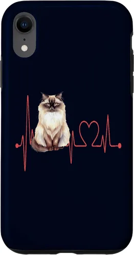 Vista 25 de Himalayan Cat Heartbeat EKG Funny I Love My Cat Case for iPhone 17