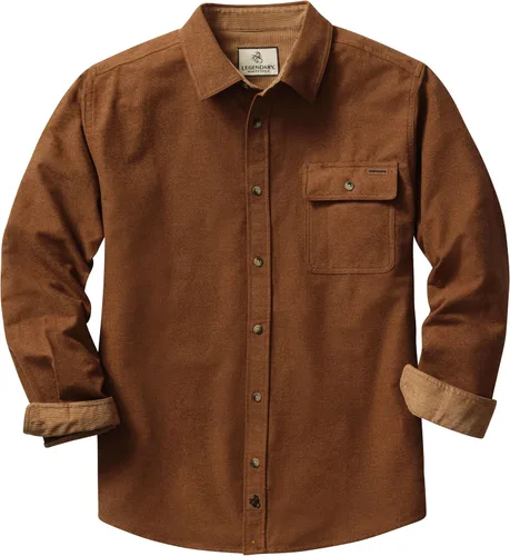 Vista 19 de Legendary Whitetails Camisa de franela de manga larga con botones para hombre, 100% algodón