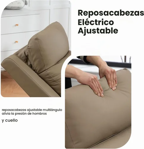 Vista 9 de FiveWillowise Mecedora eléctrica para guardería con reposabrazos ajustables Marrón
