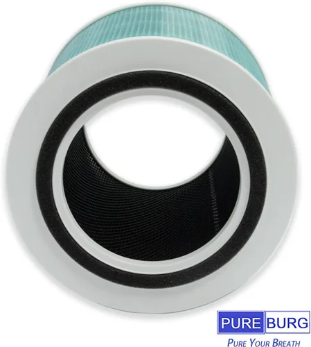 Vista 3 de PUREBURG Filtros de repuesto compatibles con TOPPIN Comfy Air Bridge 2 TPAP003 purificador de aire, 2 unidades H13 HEPA de carbón activado