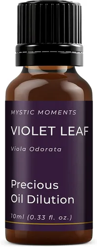 Vista 2 de Mystic Moments Dilución de aceite absoluto de hoja violeta - 0.3 fl oz - 3% mezcla de jojoba Viola odorata leaf absolute diluted to 3% in jojoba