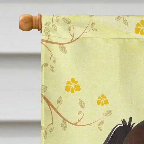 Vista 207 de Caroline's Treasures BB1923GF Bandera decorativa para jardín con diseño de Border Collie, para caza de huevos de Pascua, para jardín, jardín, patio