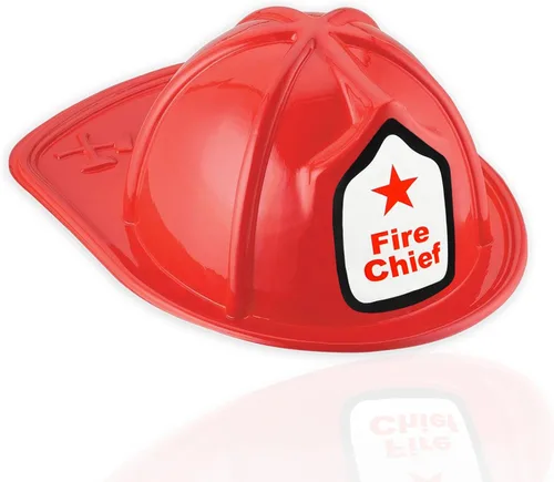 Vista 2 de AnapoliZ Kids Firefighter Hats 12 Pack Plastic Fire Chief Costume