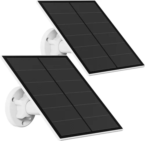 Vista 8 de Panel solar de 5 W para cámara de seguridad al aire libre, cargador de panel solar USB de 5 V compatible con cámara de batería recargable