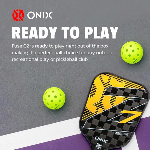 Vista 6 de Bolas de Pickleball Onix Fuse G2 para exterior