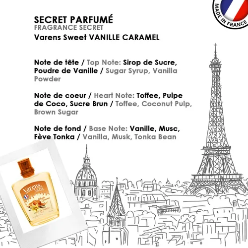 Vista 6 de Ulric de Varens Set de regalo de vainilla de caramelo de 1.7 onzas líquidas de Eau de Parfum + spray para bolso de 0.7 onzas líquidas – Delicioso