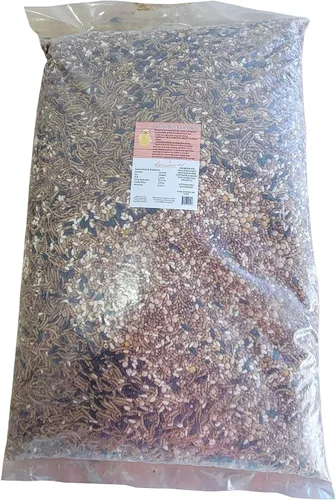 Vista 2 de SCRATCHERCISE - Mezcla prémium de pollo y aves de corral para raspar, trigo, milo, guisantes, girasol, cártamo, lino, gusanos de la harina