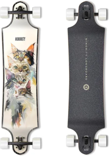 Vista 14 de MINORITY Patineta Longboard de arce para pendientes plataforma de 40 pulgadas Hecha para andar